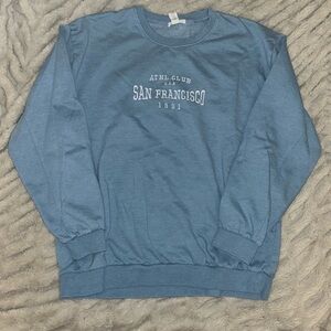 FULL TILT San Francisco Embroidered Womens Crewneck Sweatshirt